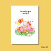 Personalised unicorn birthday card V2
