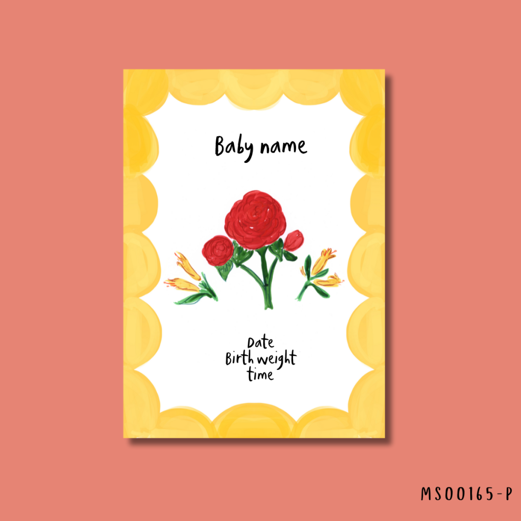 Personalised June birth print – Murphys Print Store