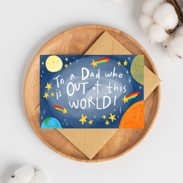 Dad who is out of this world card - Image 3