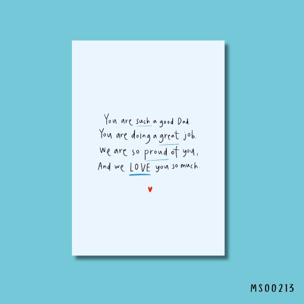 You're such a good Dad card