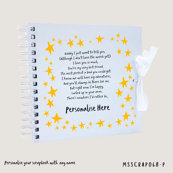 Personalised Daddy poem scrapbook