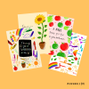 End of term cards bundle 4 x greetings cards