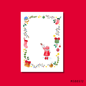 Festive letter girl print