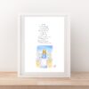 Daddy shoulders sunset print