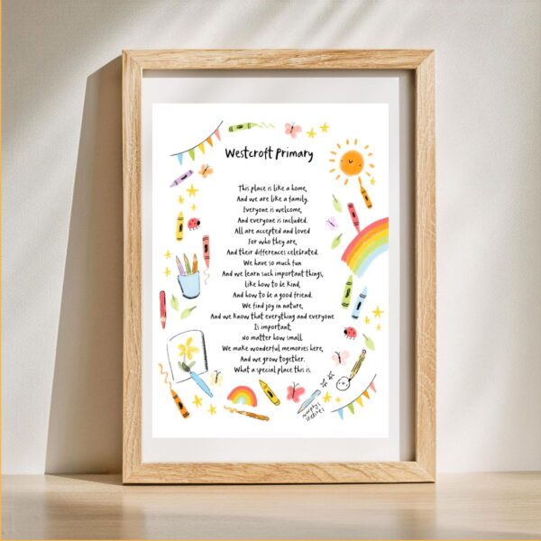 Personalised school or nursery print - Image 3