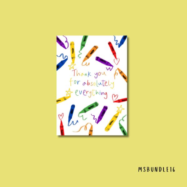 Thank you cards for nursery or school 4 x greetings cards - Image 6