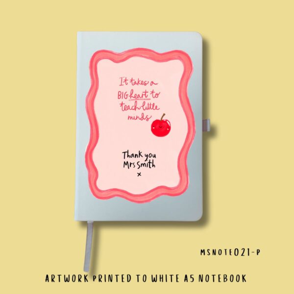 Personalised big hearts notebook - Image 4