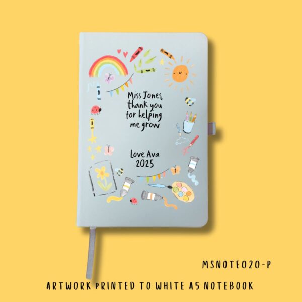 Personalised pastel school notebook - Image 4