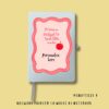 Personalised big hearts notebook