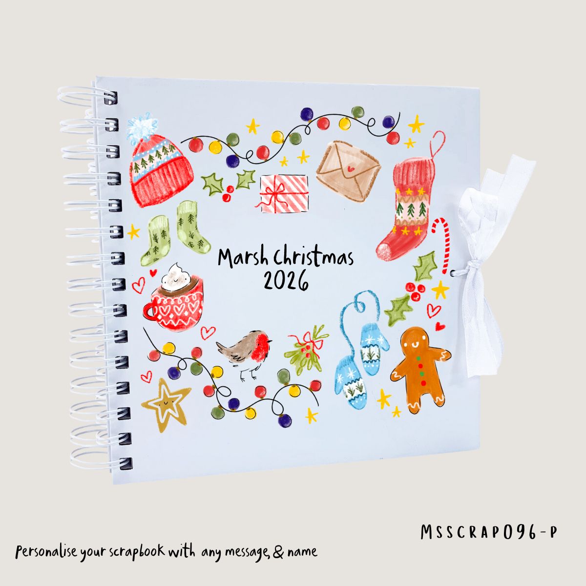 Cute traditional personalised Christmas scrapbook - Image 3