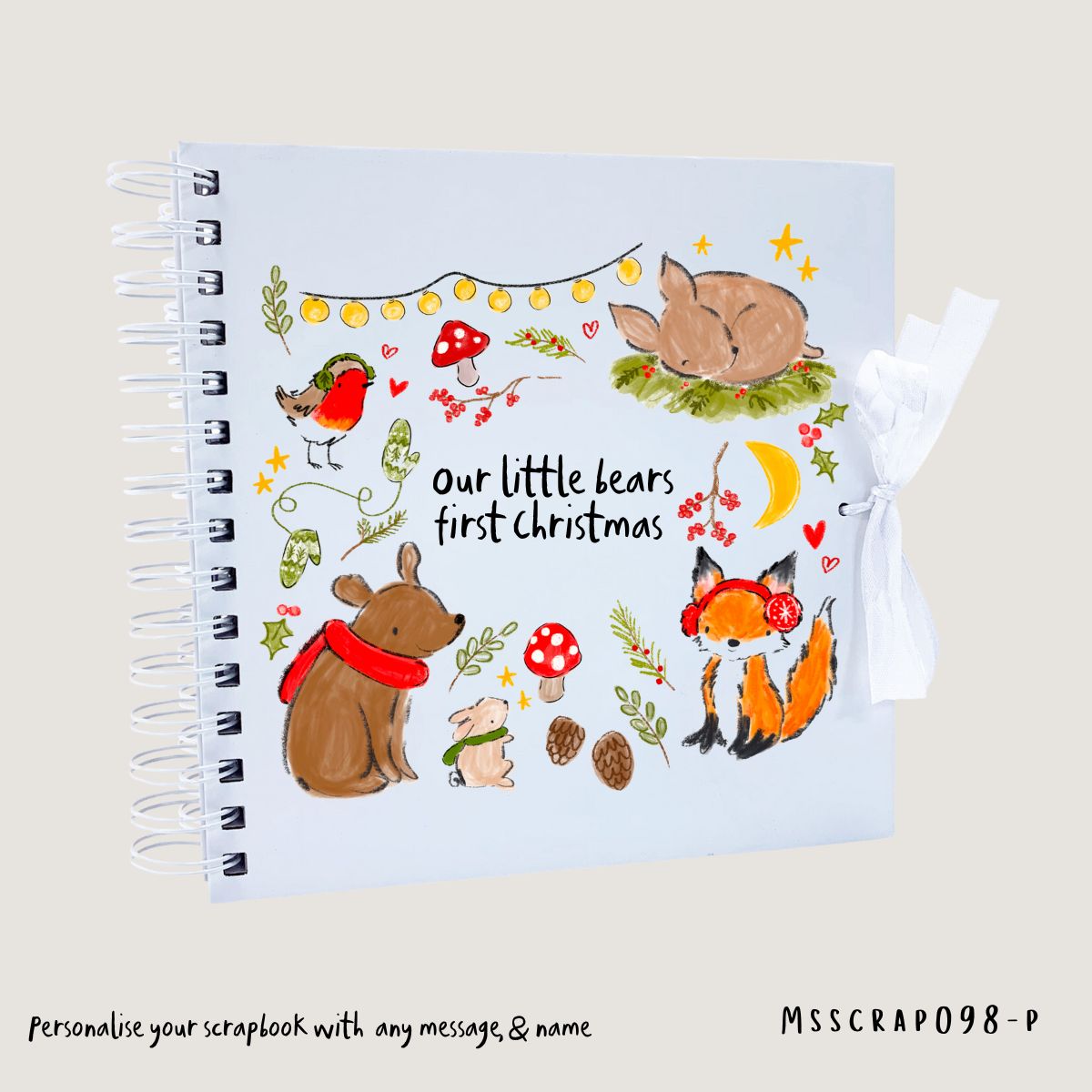Woodland Christmas personalised scrapbook - Image 3