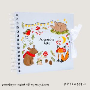 Woodland Christmas personalised scrapbook
