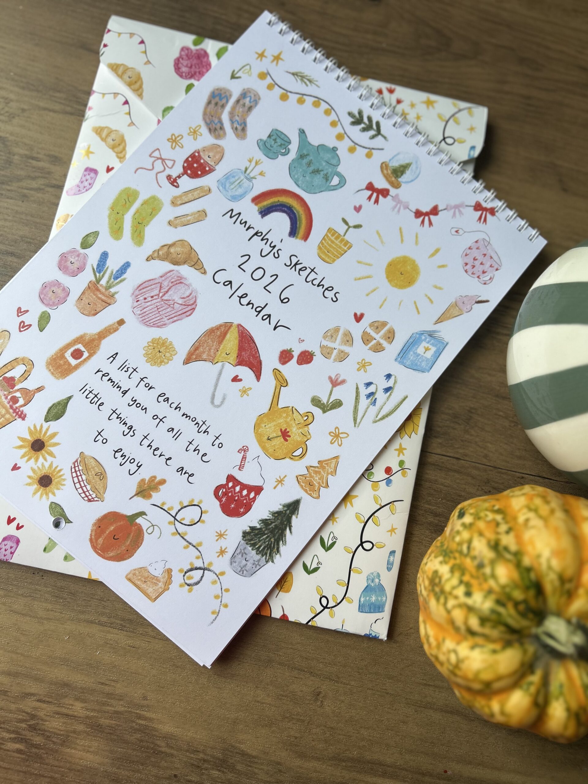 A4 'lists' calendar 2026