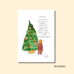 Let them be little at Christmas print