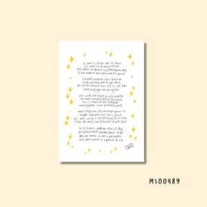 Home poem print