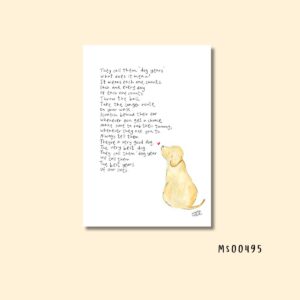 Dog years yellow lab print