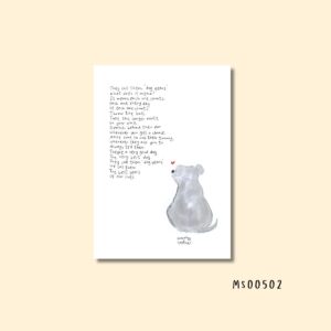 Dog years staffie print