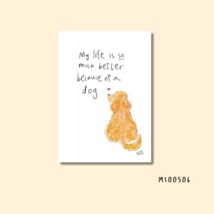 Because of a dog cavapoo print