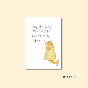 Because of a dog retriever print