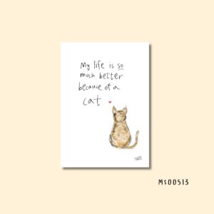 Because of a tabby cat print