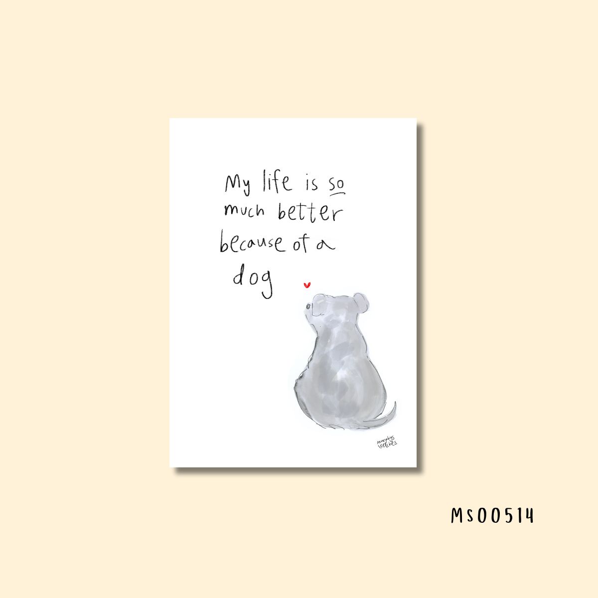 Because of a dog staffie print