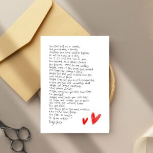 You grow old together card