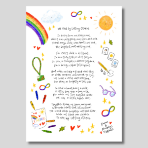 We Rise by Lifting Others - Charity Print