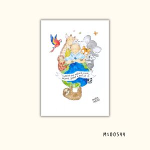 David Attenborough natural world print