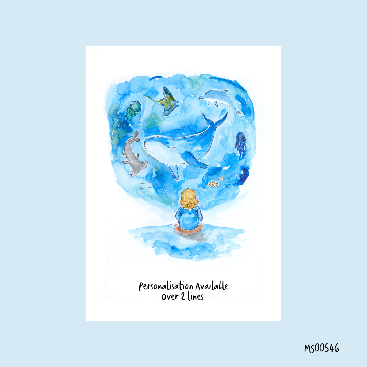 Sea creatures - Personalised print