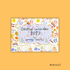 2027 A5 Desk Calendar