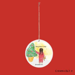 Personalised Believe in Magic bauble option 1