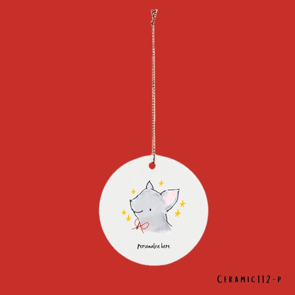 Personalised Cat Christmas Tree Bauble - Image 4